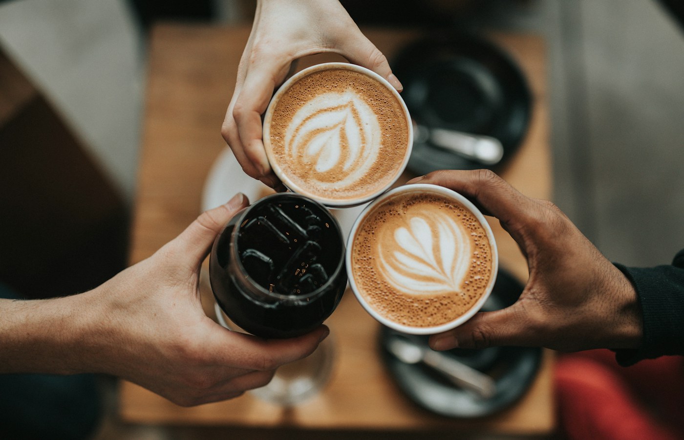 A coffee tumbler at a student café