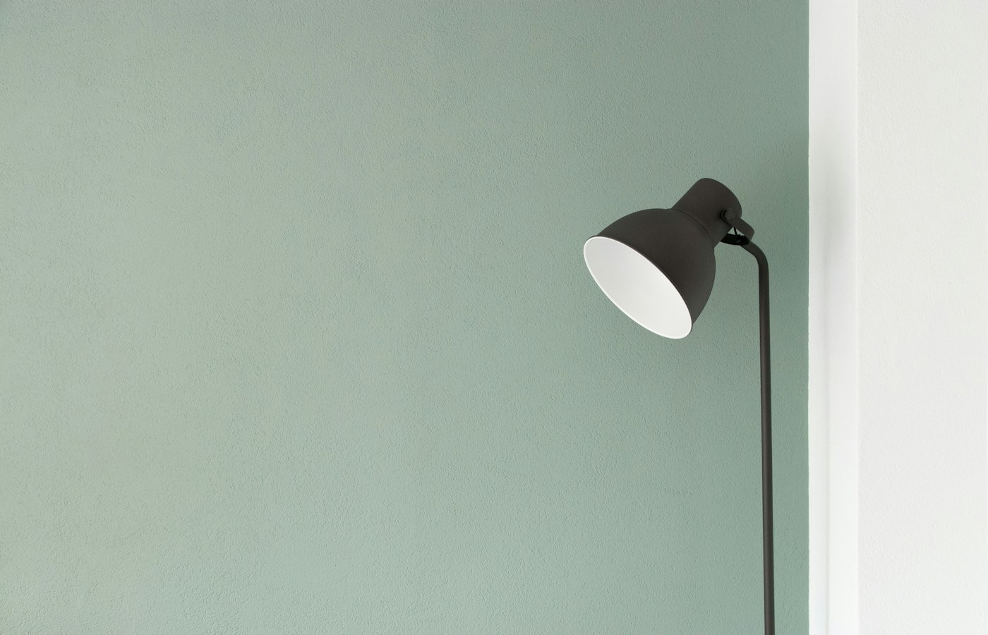 A reading lamp beside a student study area